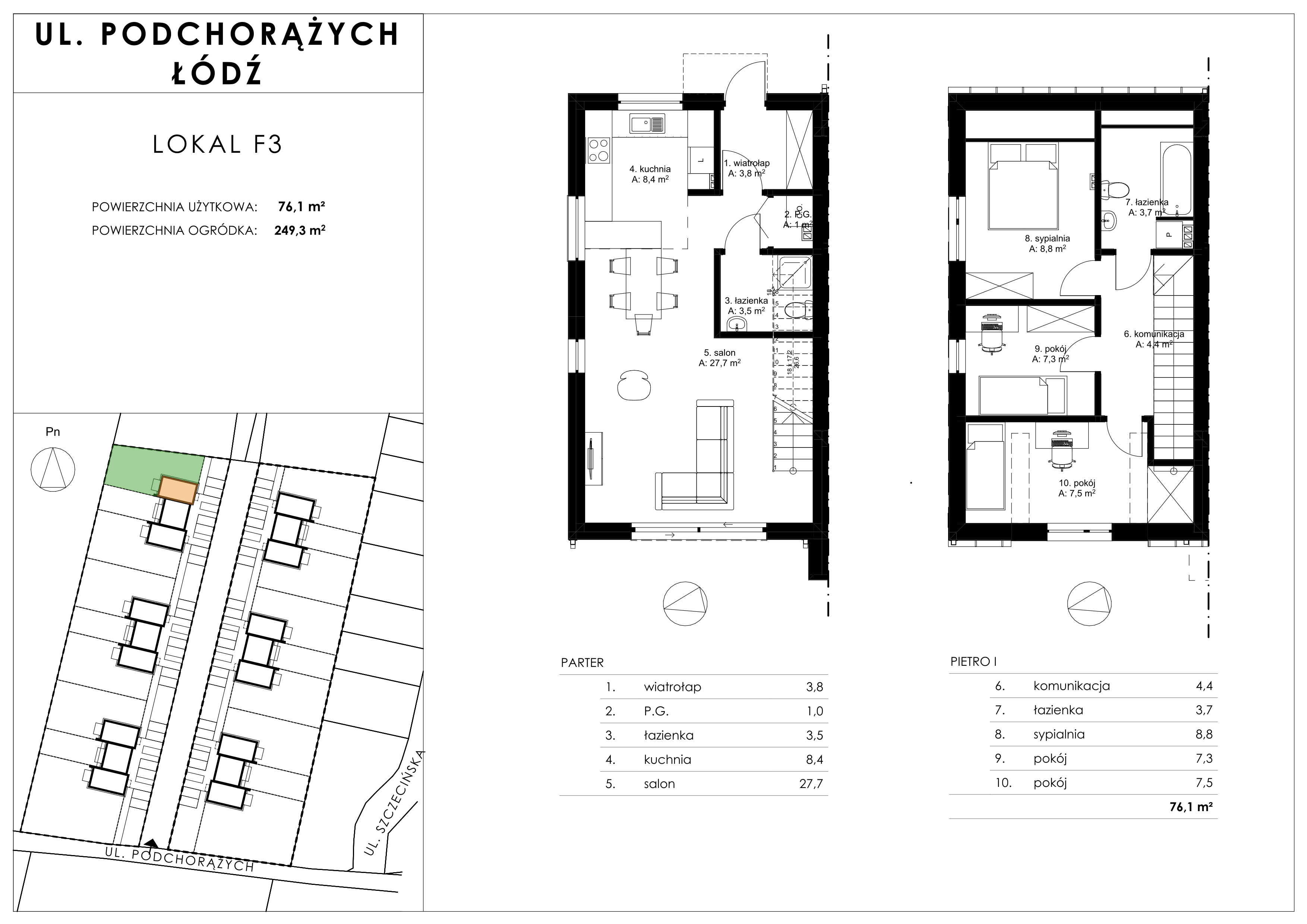 Mieszkanie F3 - Osiedle Podchorążych